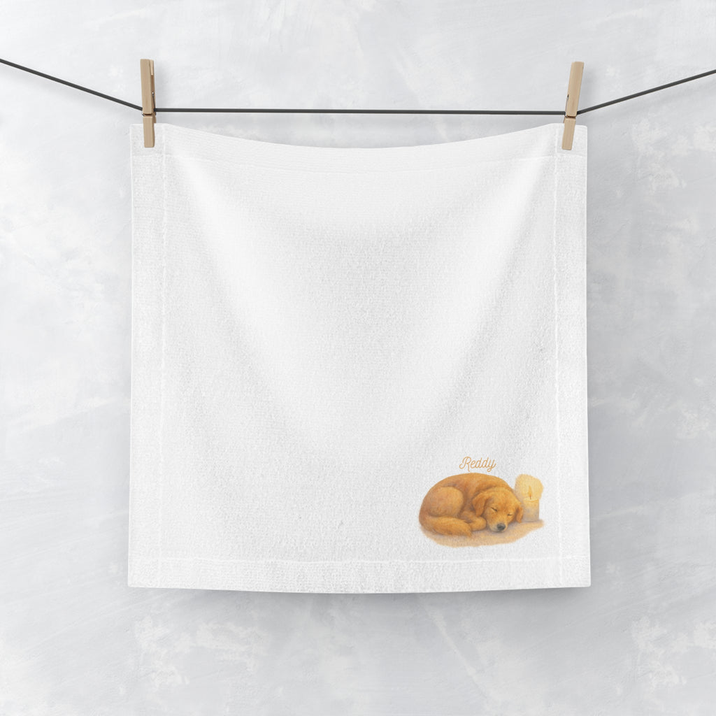 Cozy Pet-Themed Face Towel, Ideal for Pet Lovers, Soft Bath Towel, Gifts for Pet Owners, Cute Dog Design, Home Decor