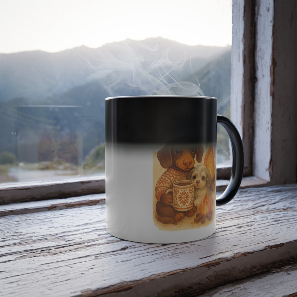 Color Changing Pet Mug, Heat Sensitive Coffee Cup, Fun Gift for Pet Lovers, Unique Pet Lover’s Present, Birthday or Holiday Gift
