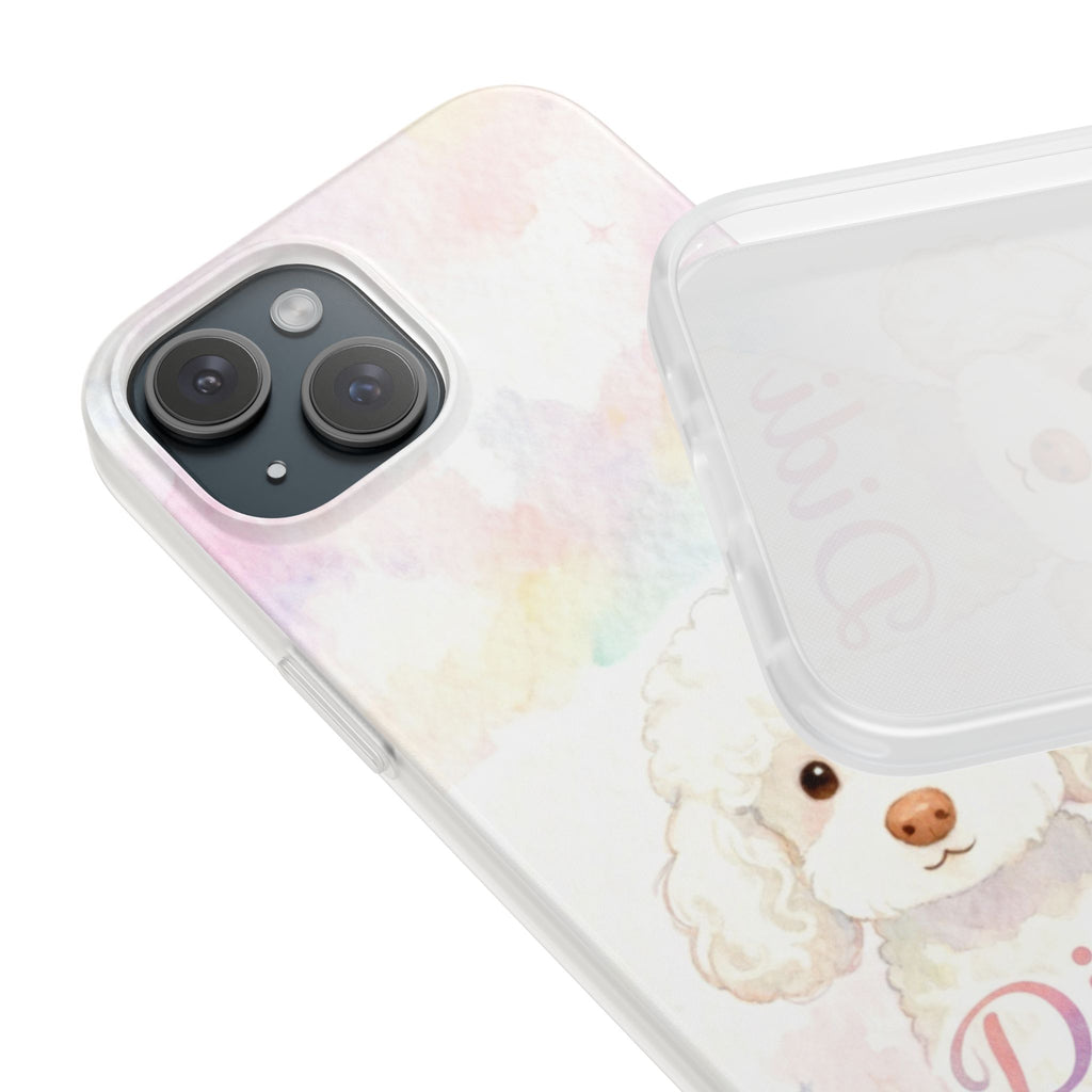 Personalized Pet Flexi Case, Cute Pet Phone Cover, Custom Pet Name Case, Colorful Animal Design, Gift for Pet Lovers