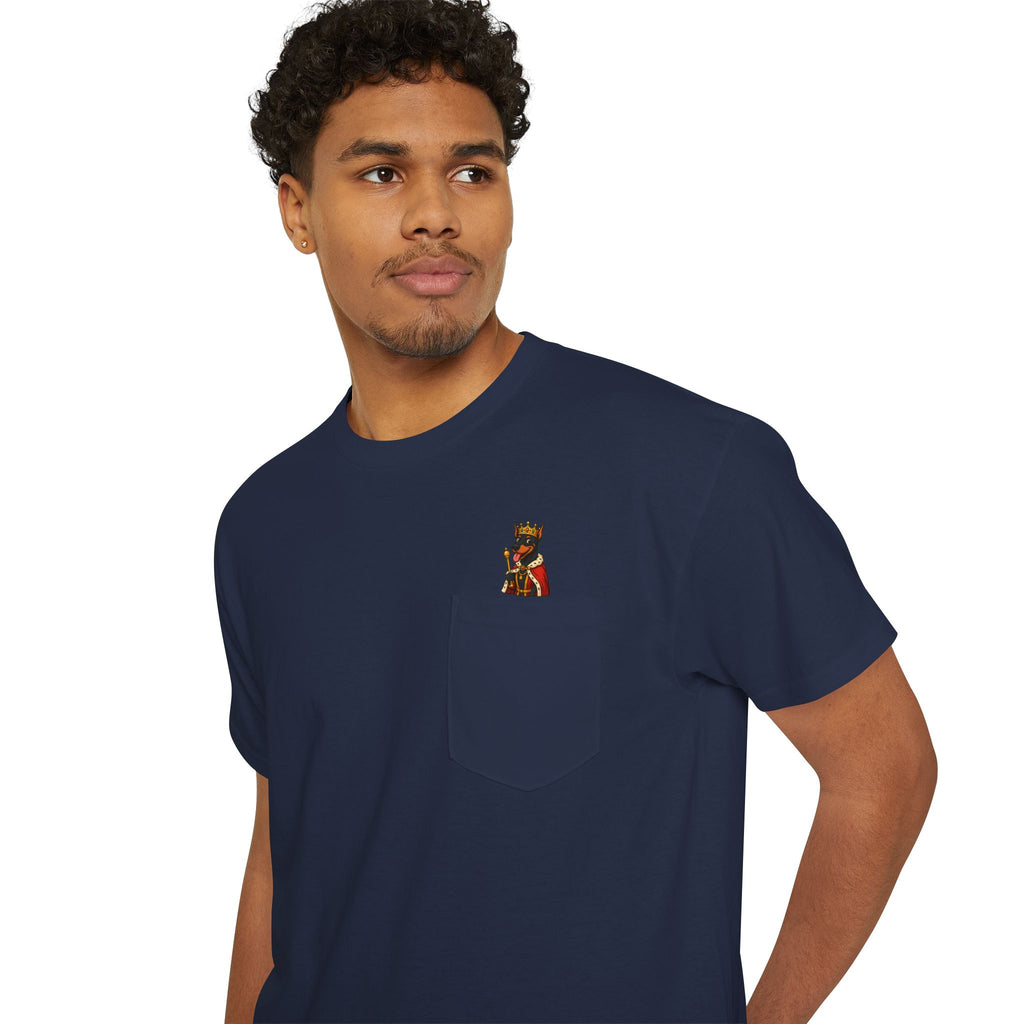 Pocket T-Shirt with Adorable Design, Unisex Cotton Tee, Casual Wear, Fun Gift for Animal Lovers, Birthday Present, Summer Style