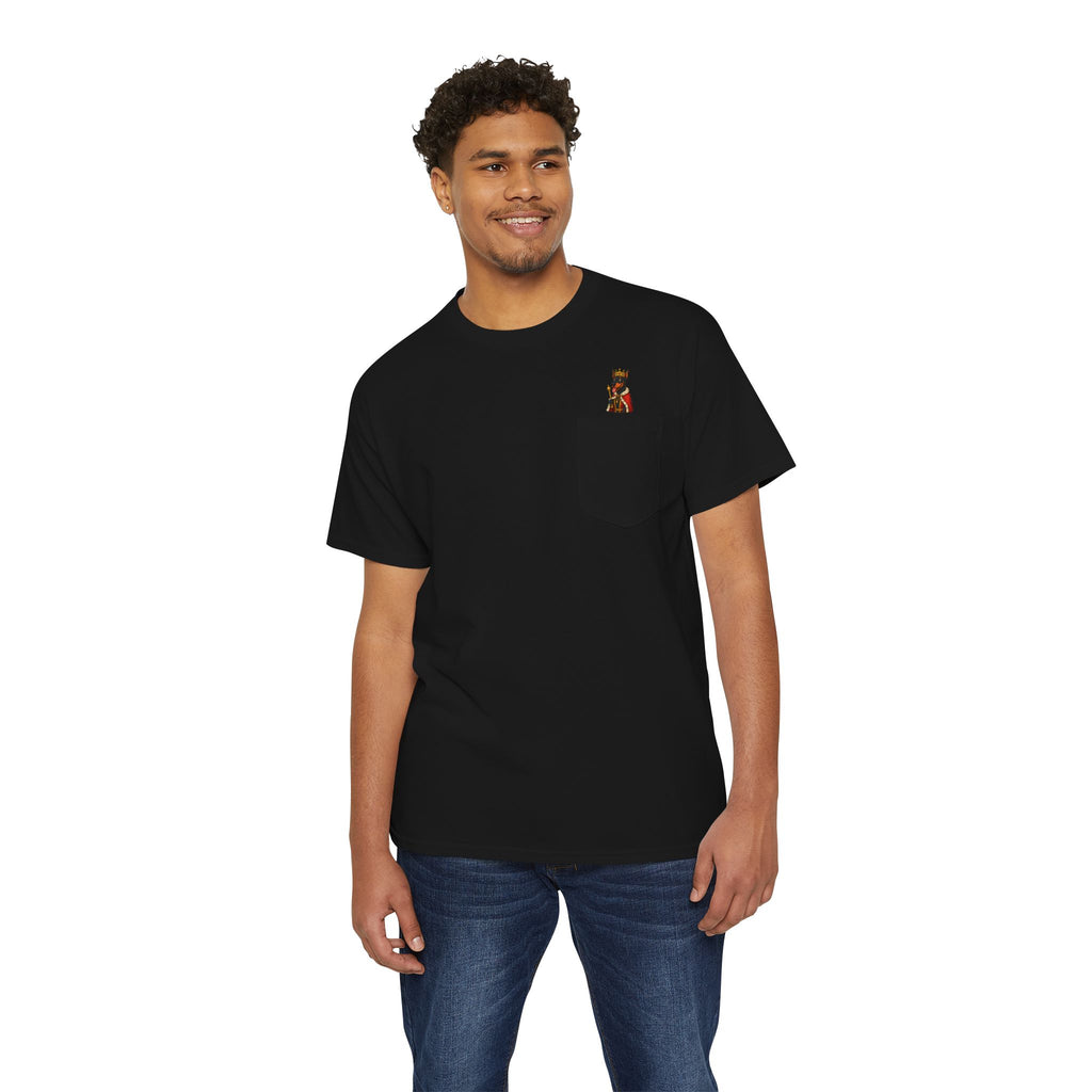 Pocket T-Shirt with Adorable Design, Unisex Cotton Tee, Casual Wear, Fun Gift for Animal Lovers, Birthday Present, Summer Style