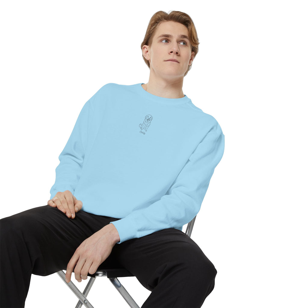Cozy Garment-Dyed Sweatshirt, Casual Chic Top, Perfect for Gift Giving, Everyday Wear, Relaxed Comfort Style