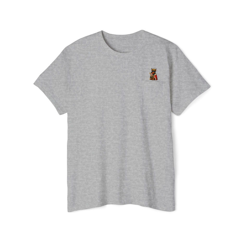 Pocket T-Shirt with Adorable Design, Unisex Cotton Tee, Casual Wear, Fun Gift for Animal Lovers, Birthday Present, Summer Style