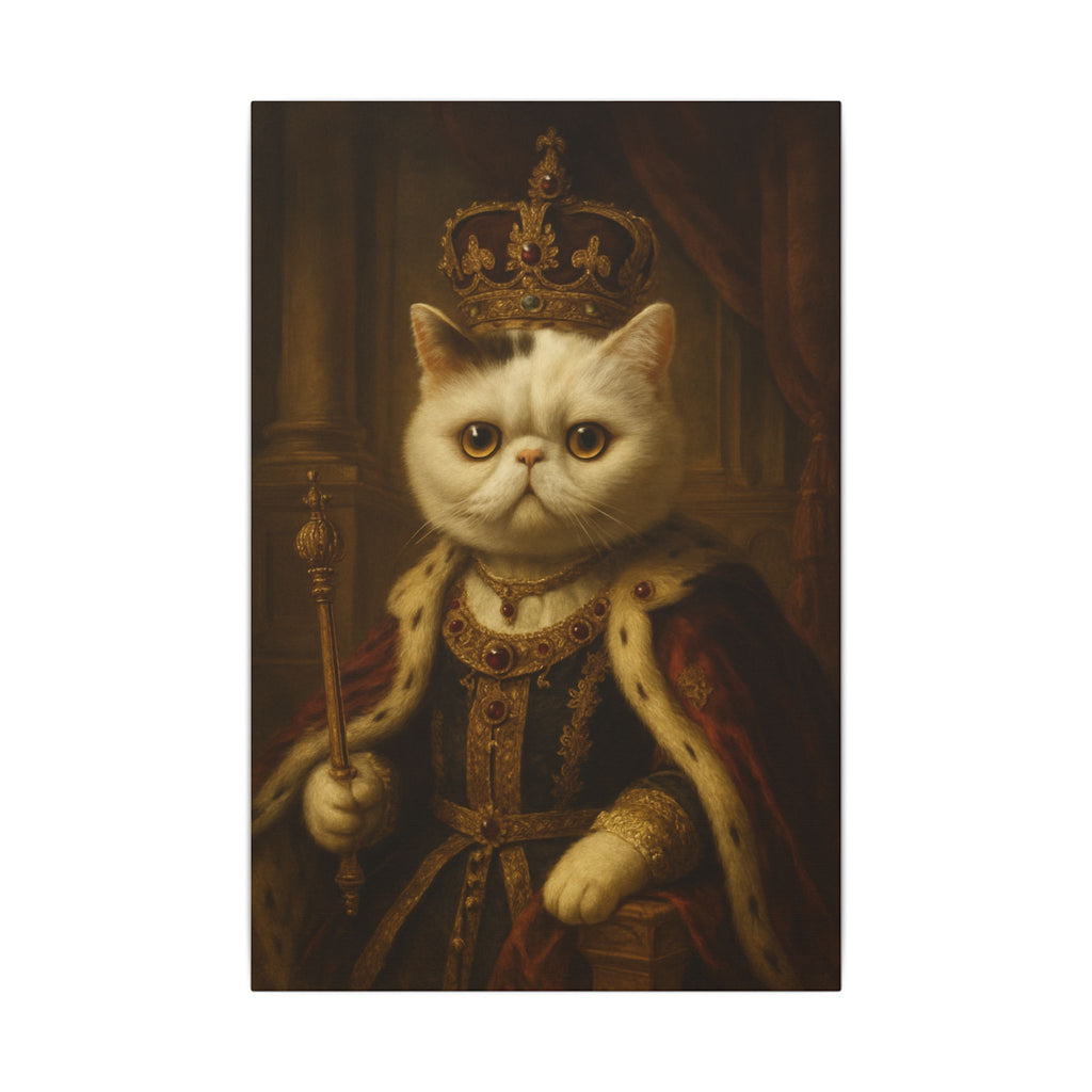 Royal Canvas Art, Unique Home Decor, Pet Lover Gift, Wall Art