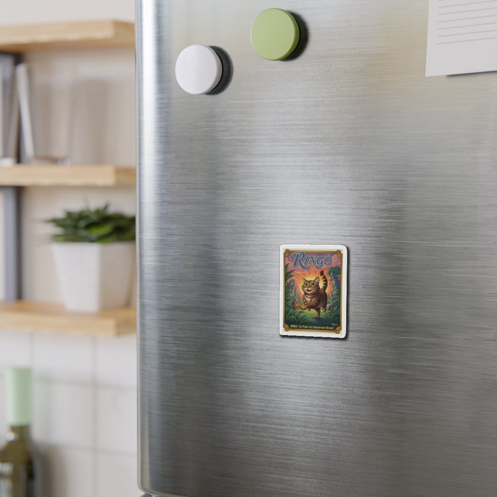 Adventure Fridge Magnet, Pet Lover Gift, Cute Kitchen Decor, Fridge Magnet, Fun Home & Office Accessory
