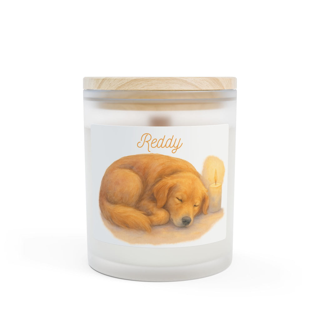 Frosted Glass Candle, Cozy Home Decor, Gifts for Pet Lovers, Scented Candle,  Hand-poured in the USA, Pet Memorial