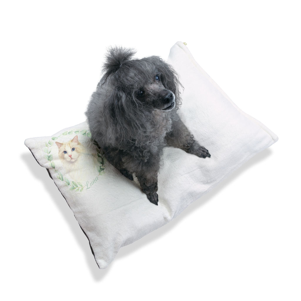 Elegant Pet Bed with Personalized Design, Plush Pet Cushion, Cat Bed, Dog Bed, Unique Pet Gift, Cozy Animal Lounge