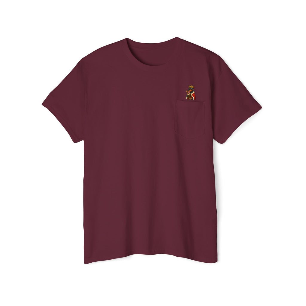 Pocket T-Shirt with Adorable Design, Unisex Cotton Tee, Casual Wear, Fun Gift for Animal Lovers, Birthday Present, Summer Style