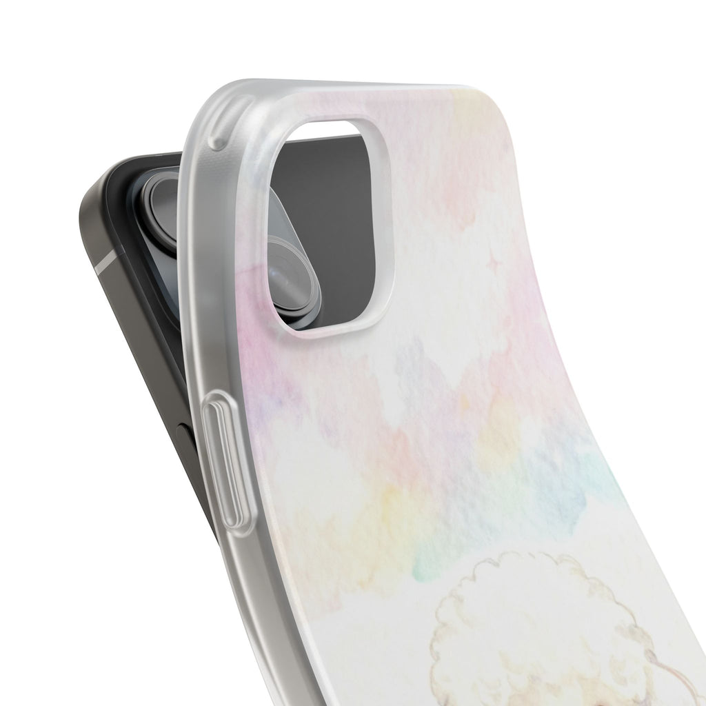 Personalized Pet Flexi Case, Cute Pet Phone Cover, Custom Pet Name Case, Colorful Animal Design, Gift for Pet Lovers