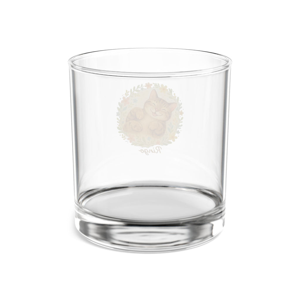 Cute Rocks Glass, 10oz - Cozy Gift for Cat Lovers, Home Barware, Birthday/Housewarming/Anniversary Decor