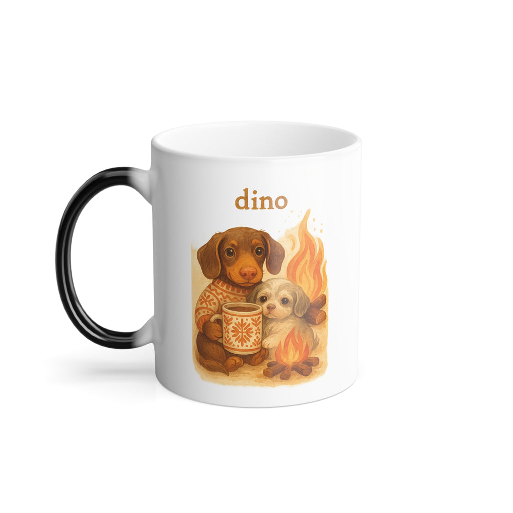 Color Changing Pet Mug, Heat Sensitive Coffee Cup, Fun Gift for Pet Lovers, Unique Pet Lover’s Present, Birthday or Holiday Gift