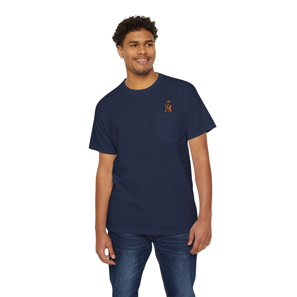 Pocket T-Shirt with Adorable Design, Unisex Cotton Tee, Casual Wear, Fun Gift for Animal Lovers, Birthday Present, Summer Style