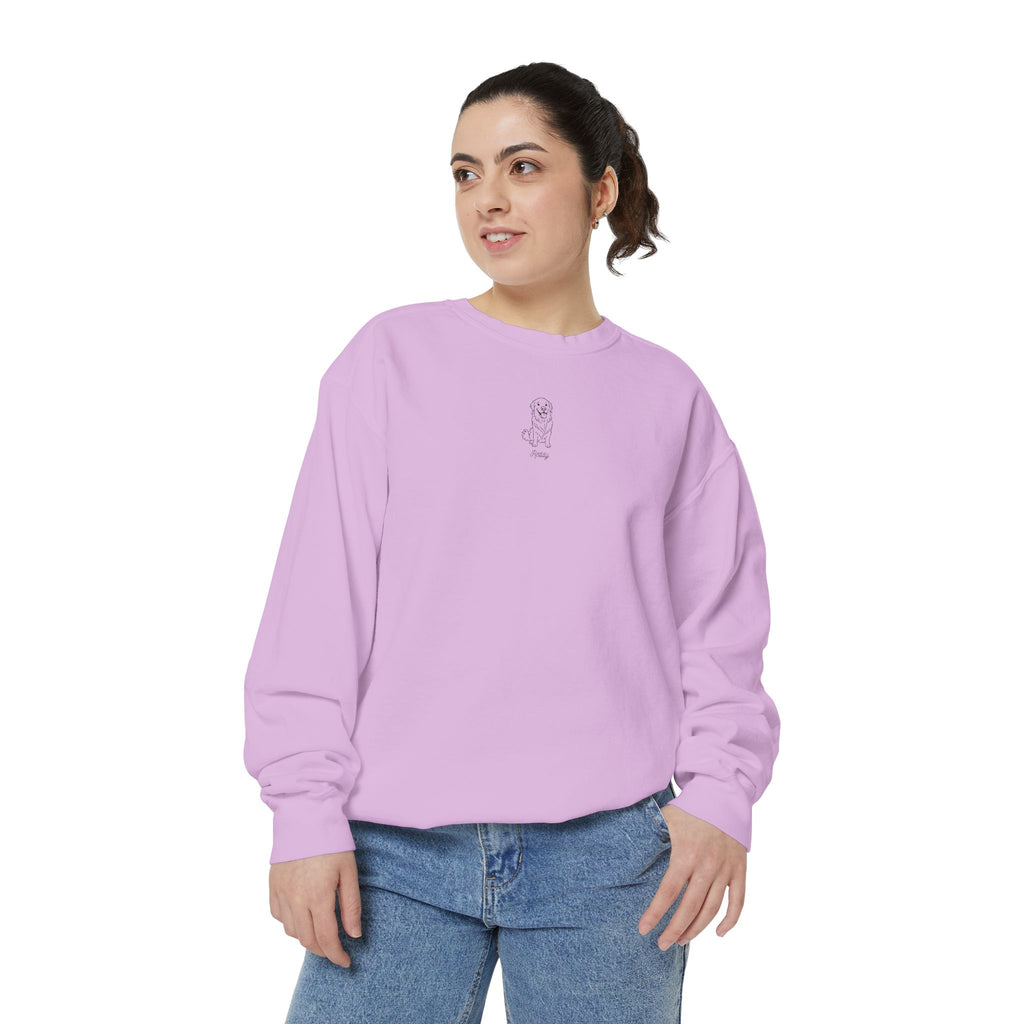 Cozy Garment-Dyed Sweatshirt, Casual Chic Top, Perfect for Gift Giving, Everyday Wear, Relaxed Comfort Style