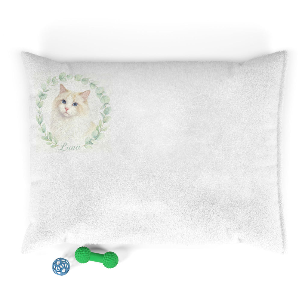 Elegant Pet Bed with Personalized Design, Plush Pet Cushion, Cat Bed, Dog Bed, Unique Pet Gift, Cozy Animal Lounge