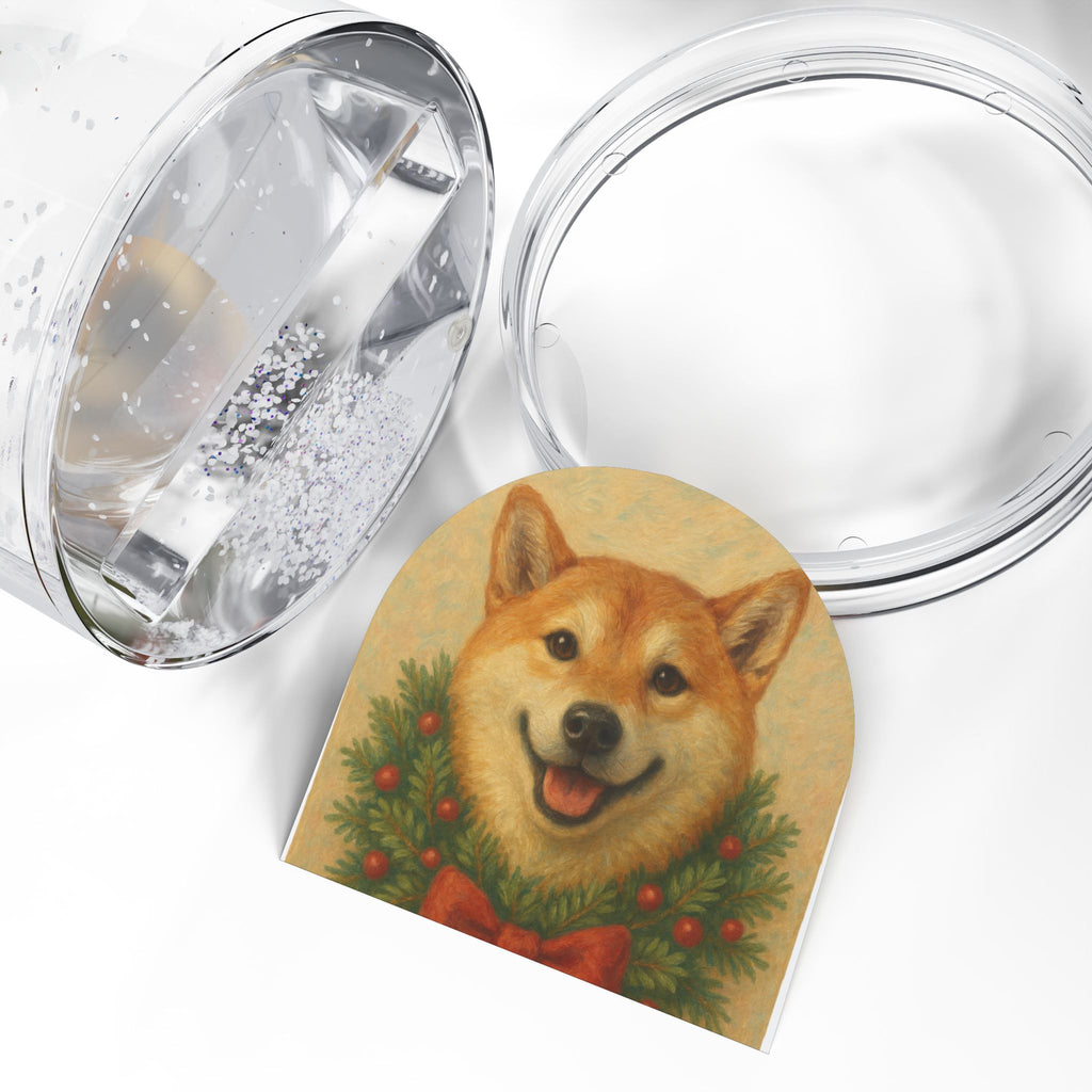 Shimmering Snow Globe | Holiday Decor, Unique Gift, Pet Lovers, Home Decoration, Seasonal Ornament