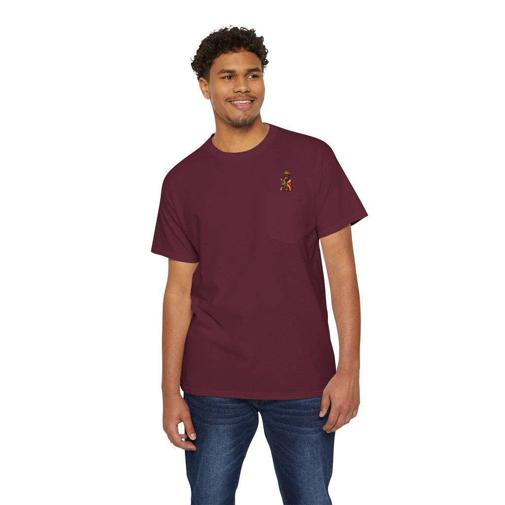 Pocket T-Shirt with Adorable Design, Unisex Cotton Tee, Casual Wear, Fun Gift for Animal Lovers, Birthday Present, Summer Style