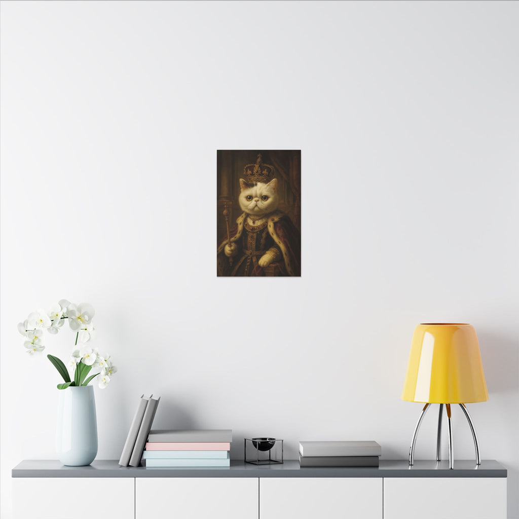 Royal Canvas Art, Unique Home Decor, Pet Lover Gift, Wall Art