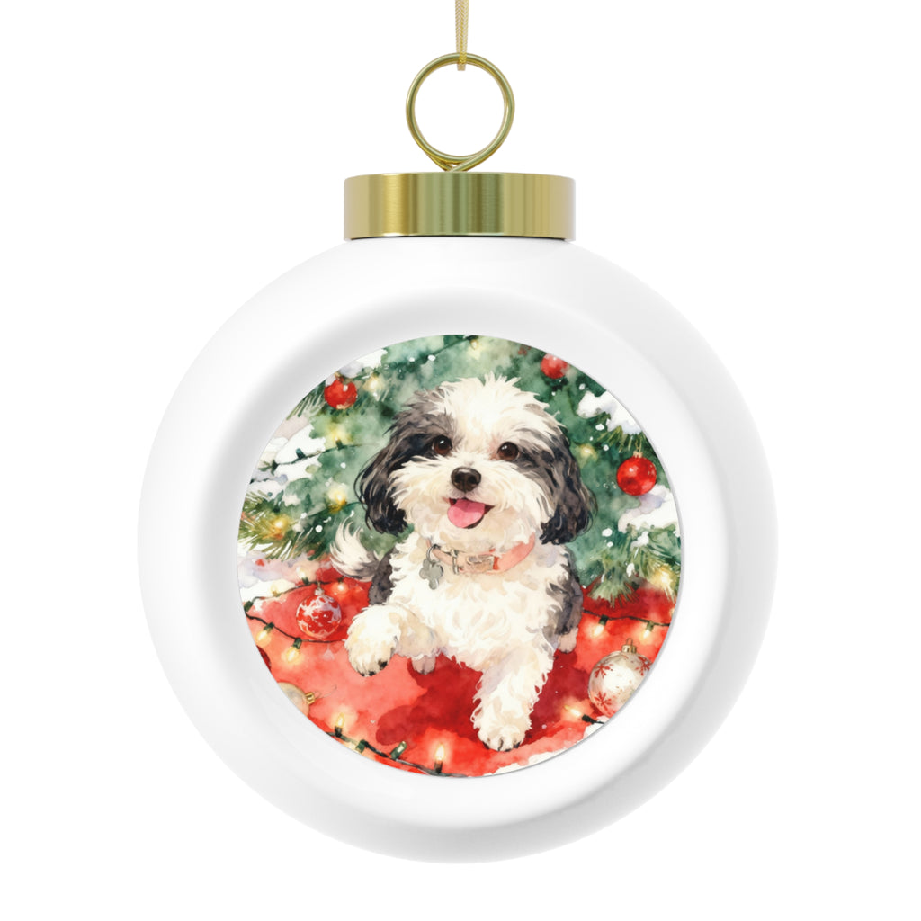 Christmas Pet Ball Ornament, Holiday Decor, Personalized Pet Gifts, Xmas Tree Decoration, Pet Lover Gifts, Festive Home Accents