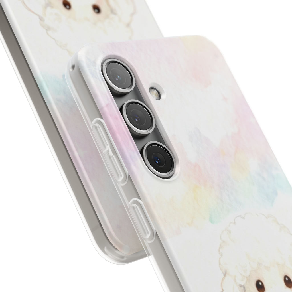 Personalized Pet Flexi Case, Cute Pet Phone Cover, Custom Pet Name Case, Colorful Animal Design, Gift for Pet Lovers