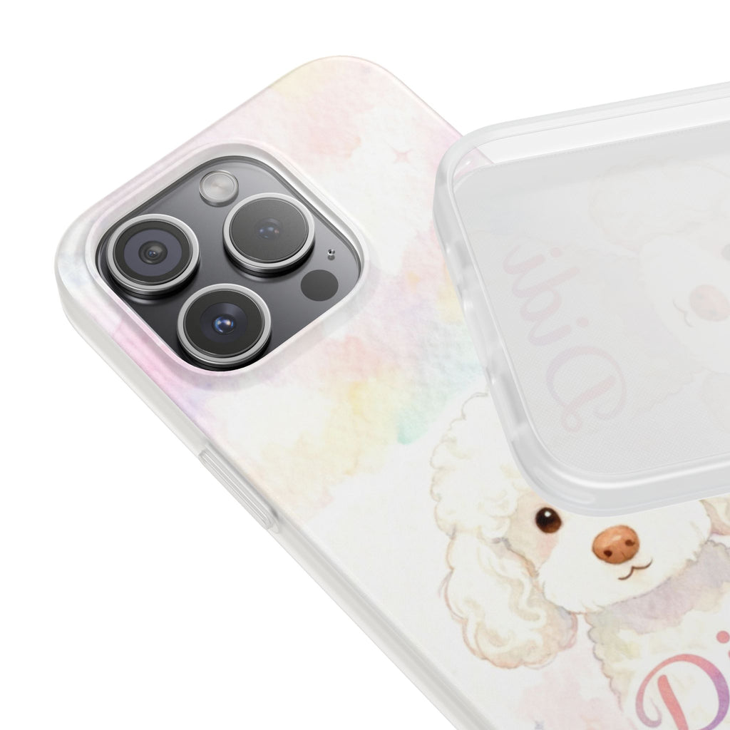 Personalized Pet Flexi Case, Cute Pet Phone Cover, Custom Pet Name Case, Colorful Animal Design, Gift for Pet Lovers