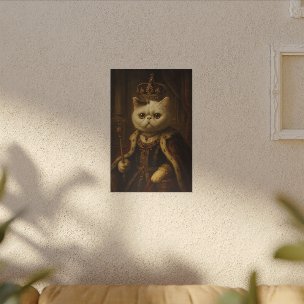 Royal Canvas Art, Unique Home Decor, Pet Lover Gift, Wall Art