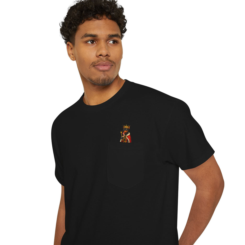 Pocket T-Shirt with Adorable Design, Unisex Cotton Tee, Casual Wear, Fun Gift for Animal Lovers, Birthday Present, Summer Style