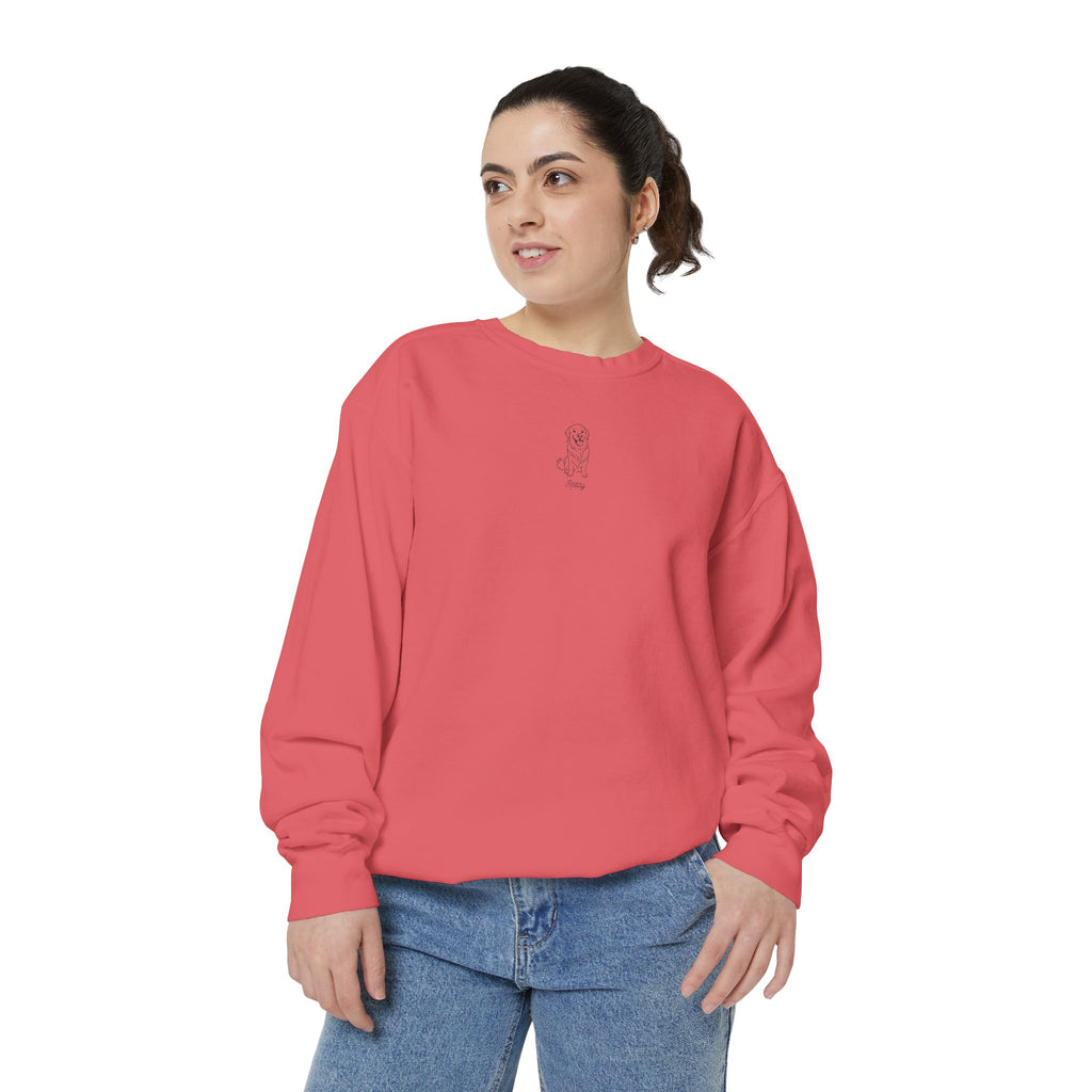 Cozy Garment-Dyed Sweatshirt, Casual Chic Top, Perfect for Gift Giving, Everyday Wear, Relaxed Comfort Style