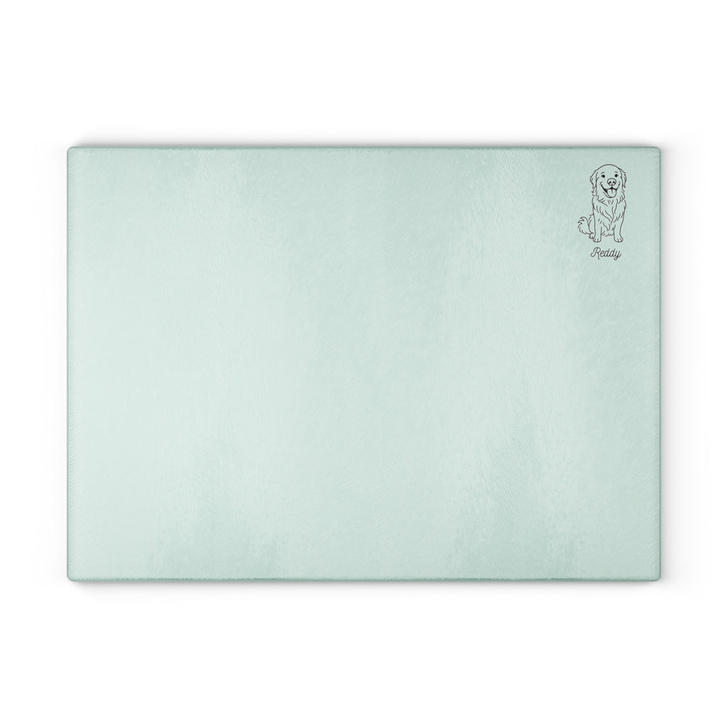 Personalized Pet Design Glass Cutting Board, Pet Lover Gift, Kitchen Decor, Housewarming Present, Unique Home Accessory