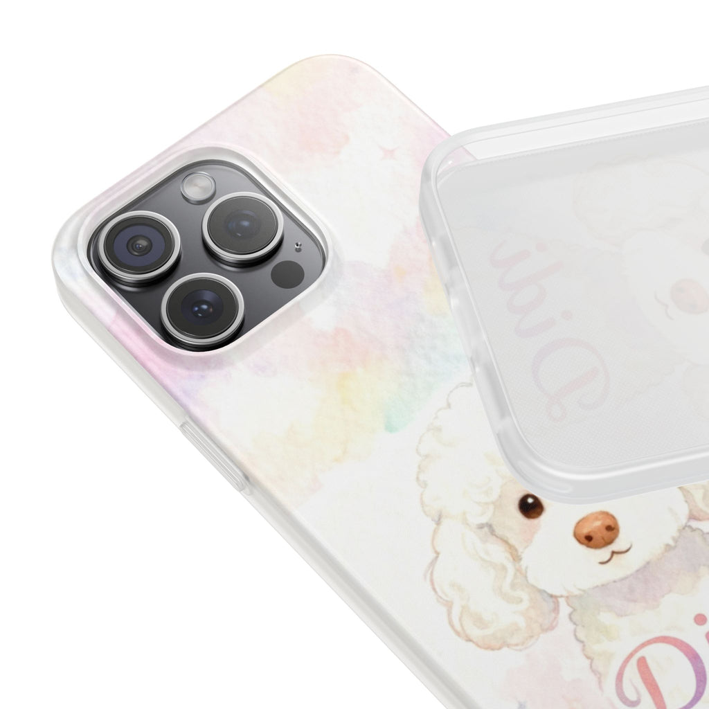 Personalized Pet Flexi Case, Cute Pet Phone Cover, Custom Pet Name Case, Colorful Animal Design, Gift for Pet Lovers