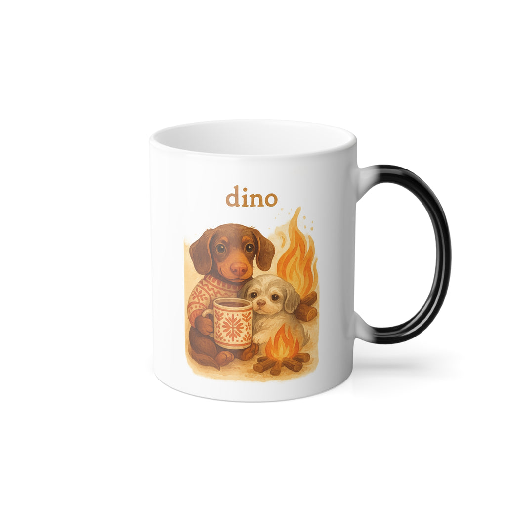 Color Changing Pet Mug, Heat Sensitive Coffee Cup, Fun Gift for Pet Lovers, Unique Pet Lover’s Present, Birthday or Holiday Gift