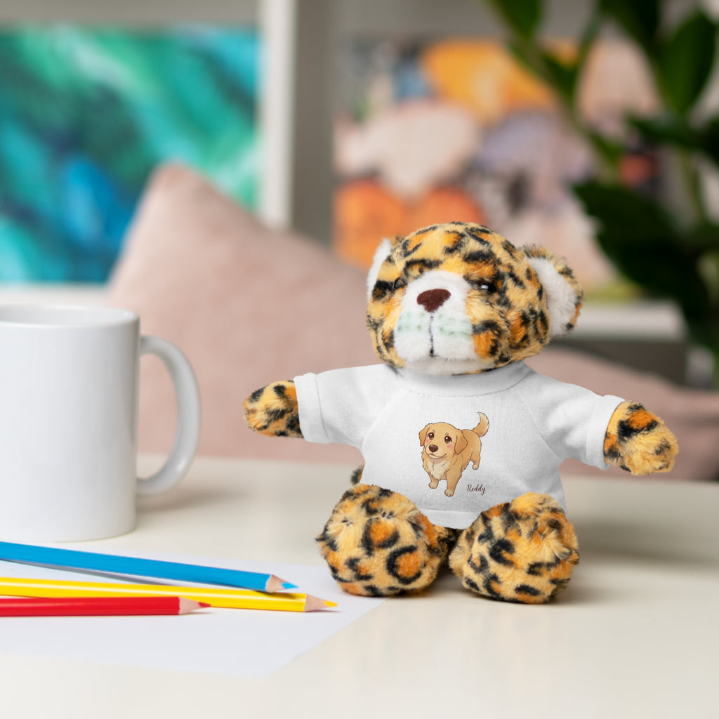 Personalized Stuffed Animal with Tee, Adorable Gift for Kids/Pets, Cute Birthday Present, Stuffed Animal for All Occasions