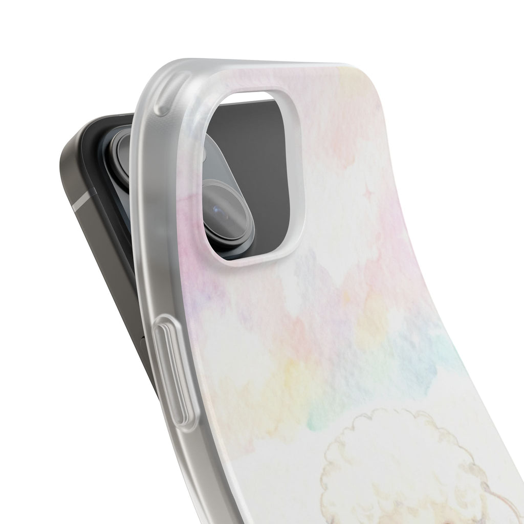 Personalized Pet Flexi Case, Cute Pet Phone Cover, Custom Pet Name Case, Colorful Animal Design, Gift for Pet Lovers