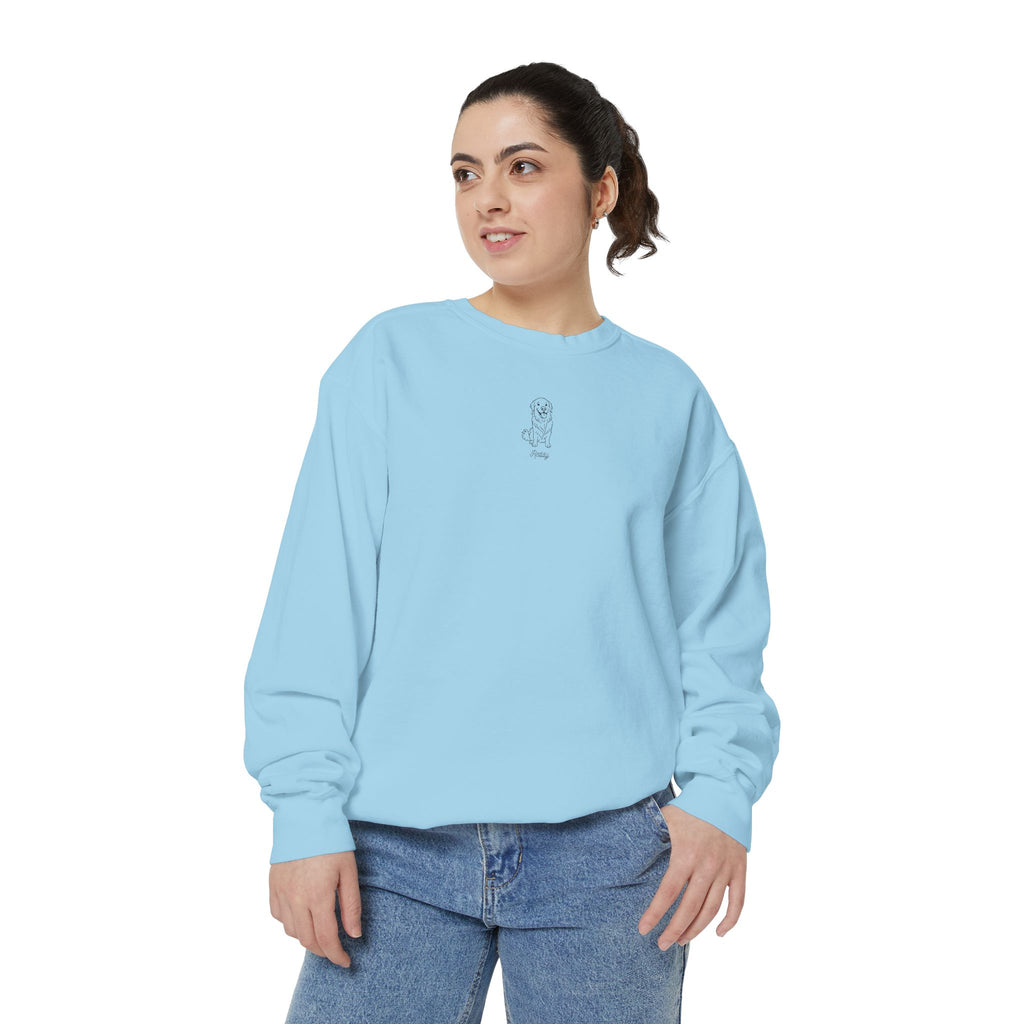 Cozy Garment-Dyed Sweatshirt, Casual Chic Top, Perfect for Gift Giving, Everyday Wear, Relaxed Comfort Style