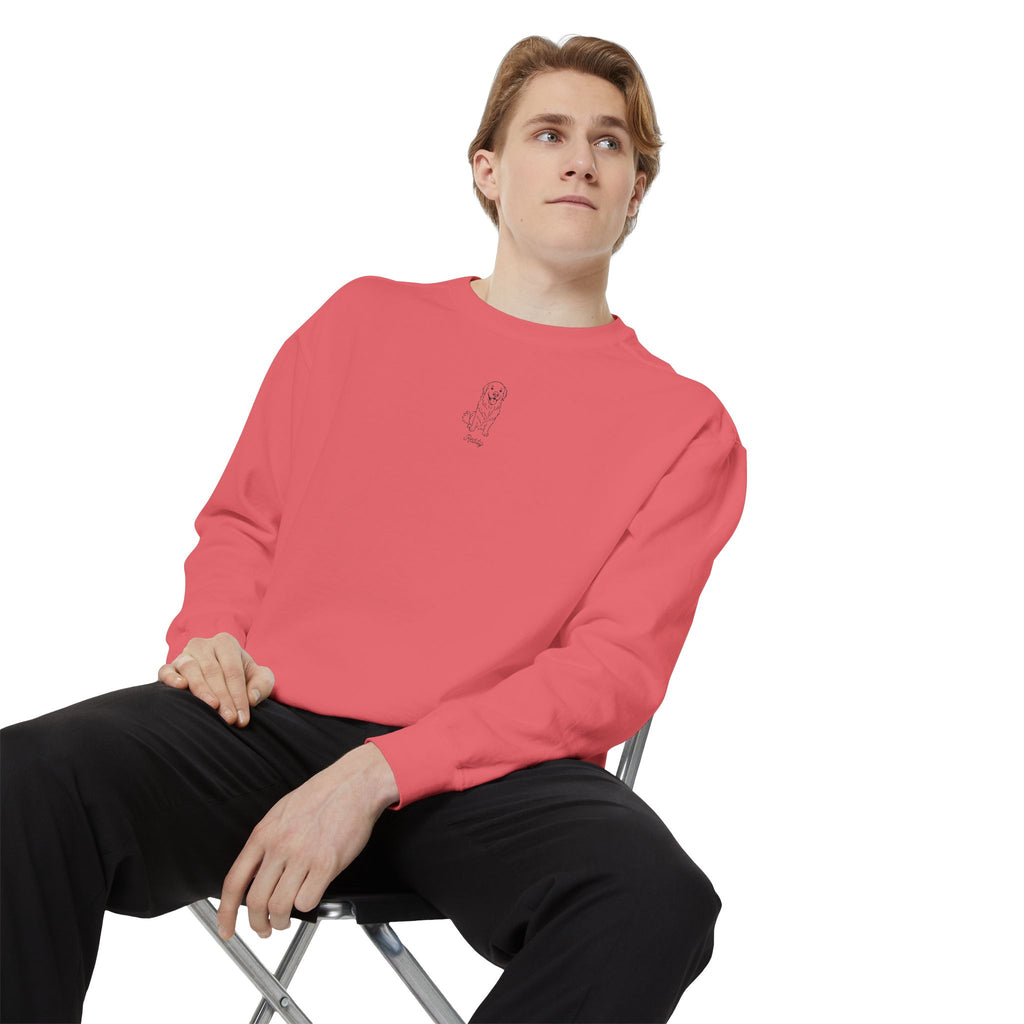 Cozy Garment-Dyed Sweatshirt, Casual Chic Top, Perfect for Gift Giving, Everyday Wear, Relaxed Comfort Style