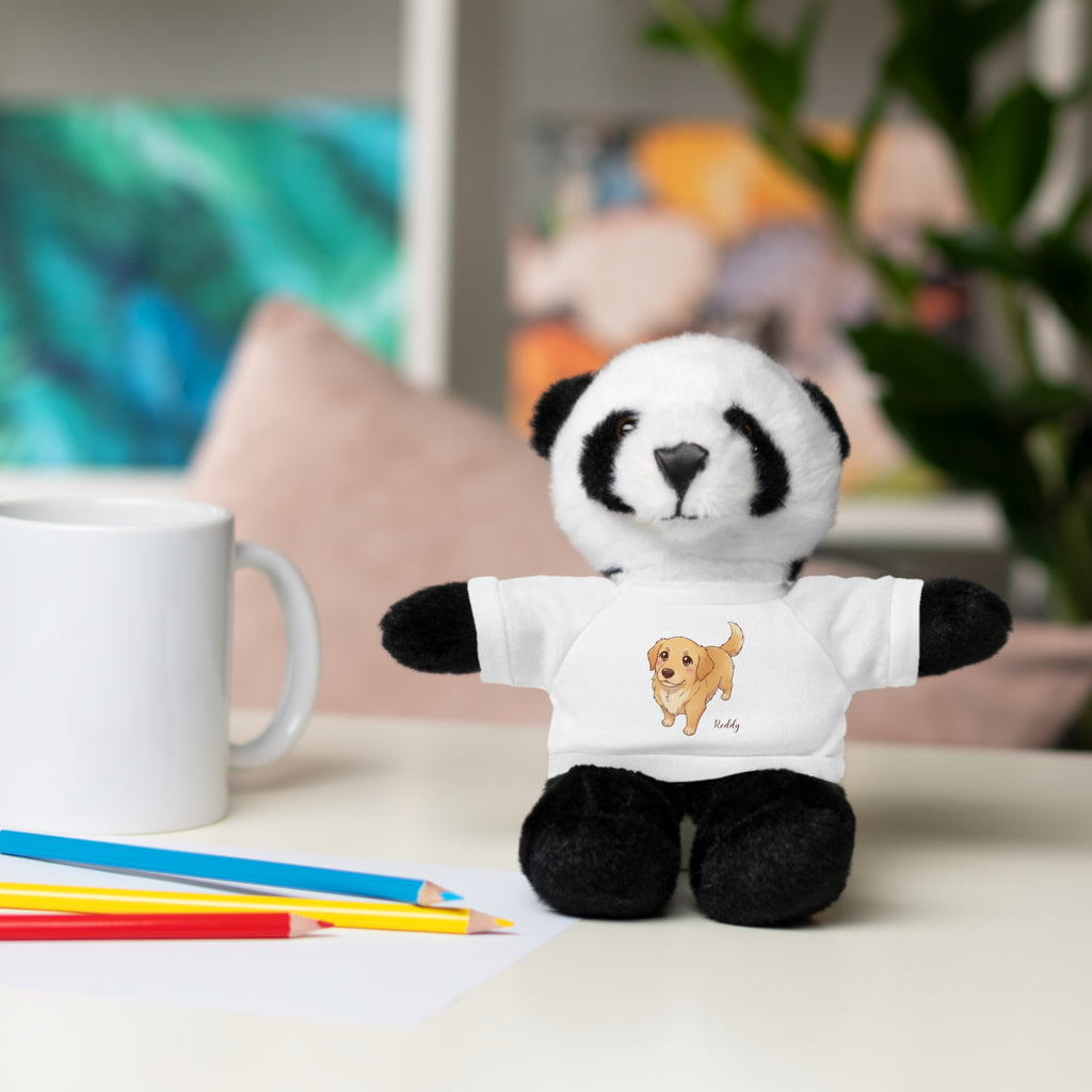 Personalized Stuffed Animal with Tee, Adorable Gift for Kids/Pets, Cute Birthday Present, Stuffed Animal for All Occasions