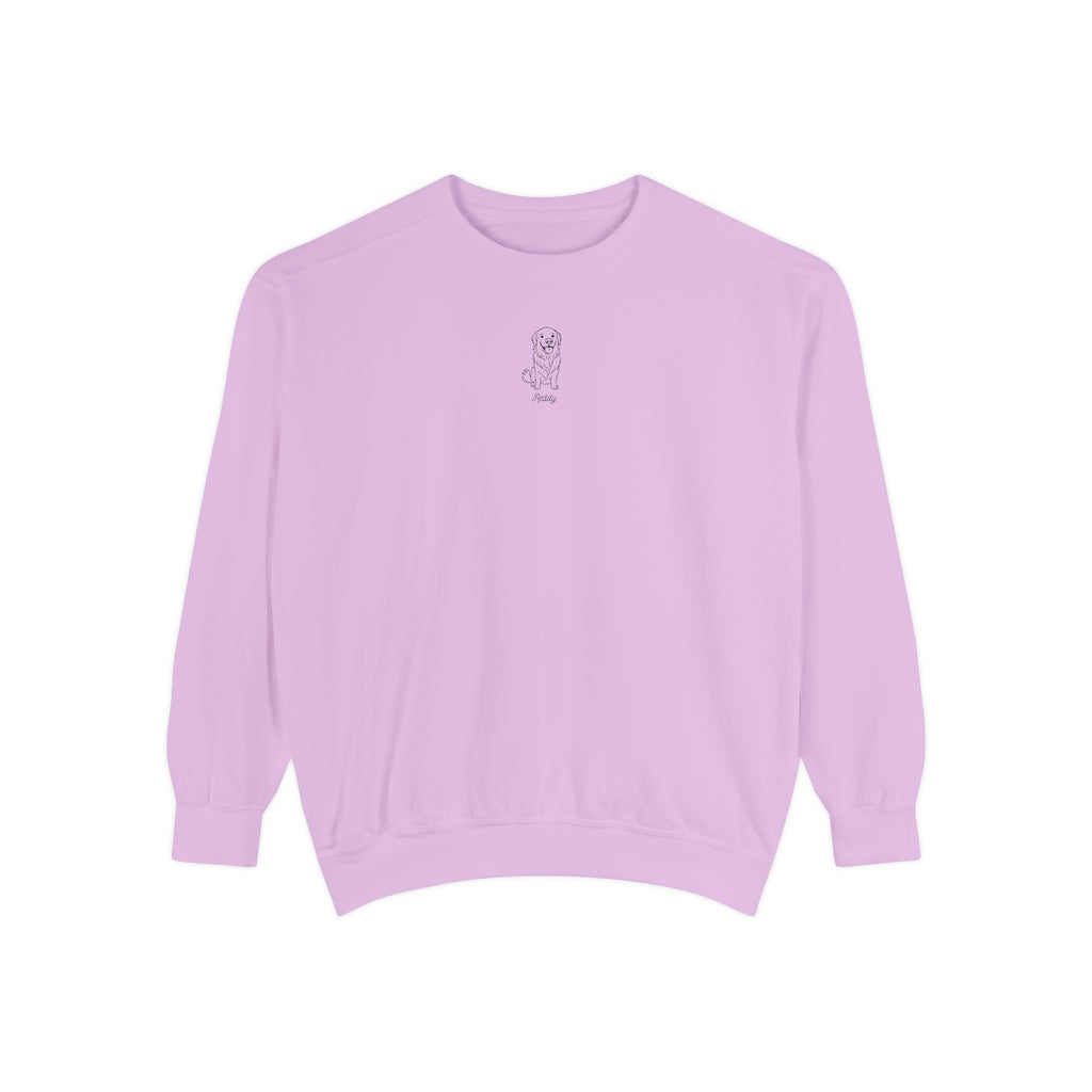 Cozy Garment-Dyed Sweatshirt, Casual Chic Top, Perfect for Gift Giving, Everyday Wear, Relaxed Comfort Style