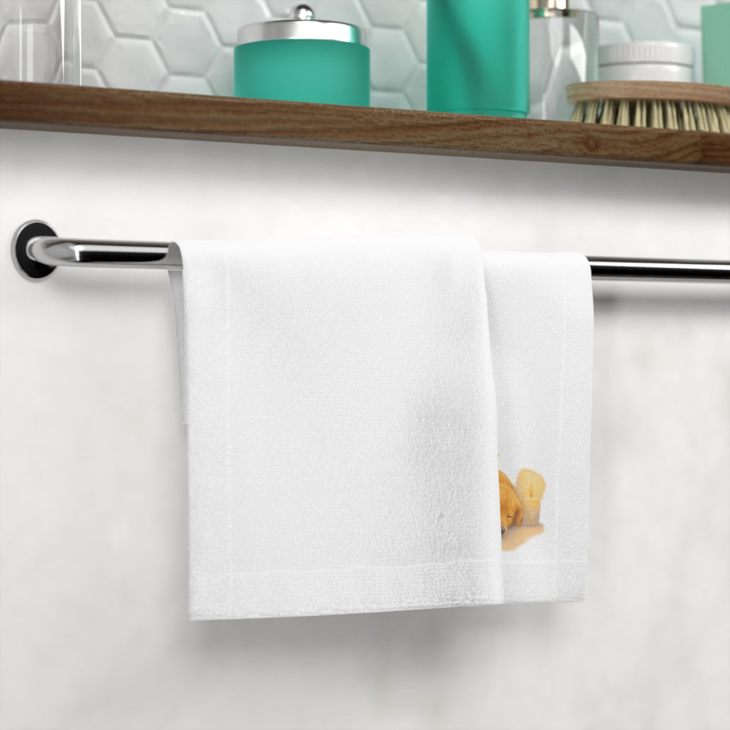 Cozy Pet-Themed Face Towel, Ideal for Pet Lovers, Soft Bath Towel, Gifts for Pet Owners, Cute Dog Design, Home Decor