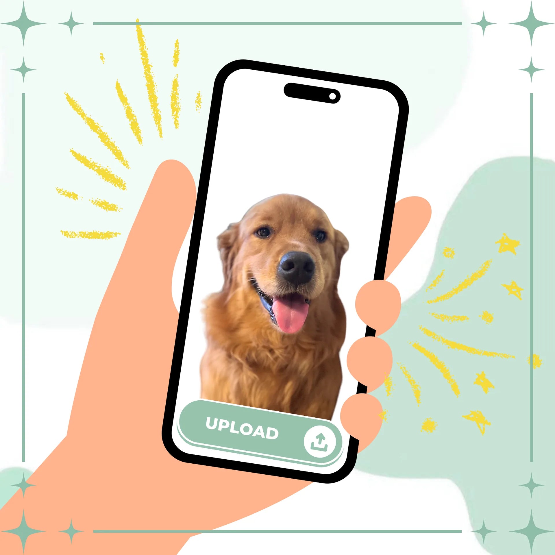 1. Upload your pet's photo